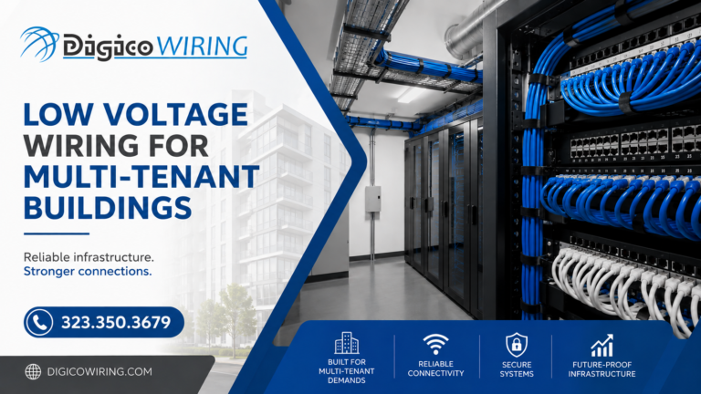 low voltage wiring for multi-tenant buildings